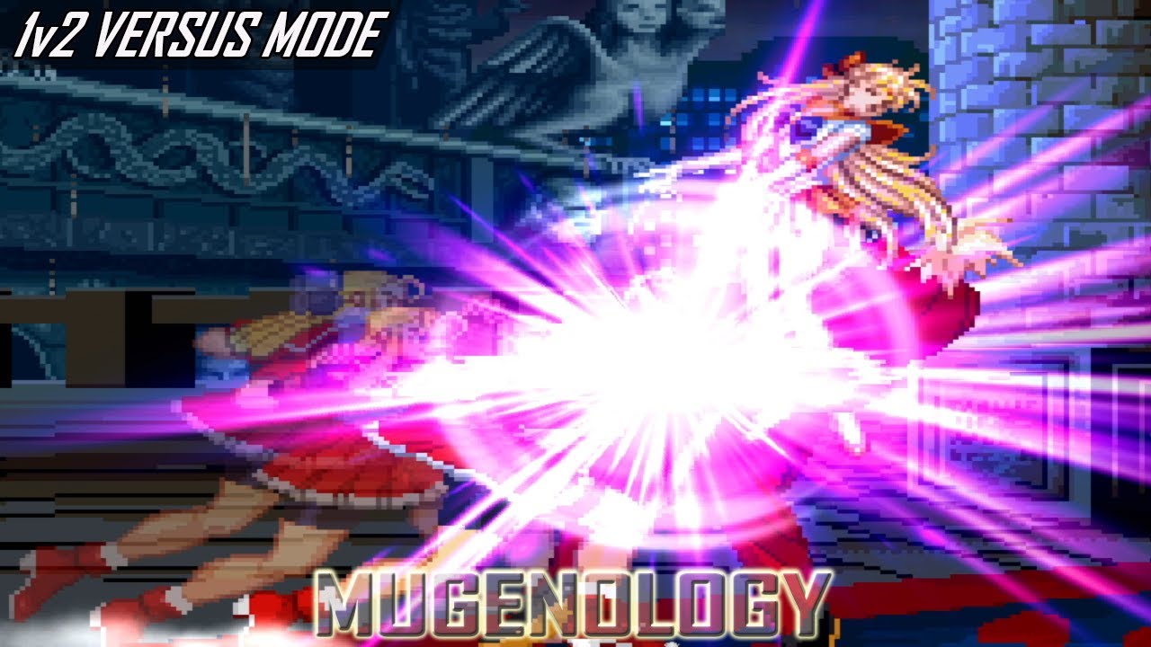 Karin (CvS/POTS) vs Sailor Venus [sakuraka] & Rugal (varo_hades) - 1v2 Versus Mode - MUGEN