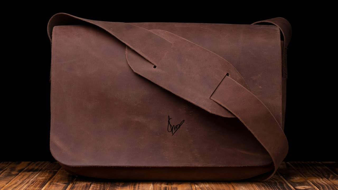 Making a Messenger Bag with Leather (leatherworking)