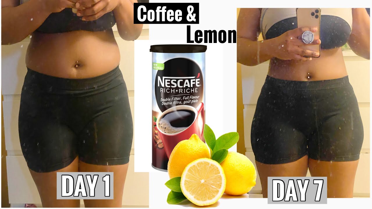 I Tried COFFEE and LEMON for 7 days STRAIGHT! - Weight Loss Results *no diet
