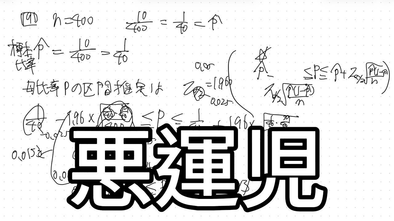 母比率の95%区間推定の幅を定めた場合に必要なデータ数　#８｜確率検定