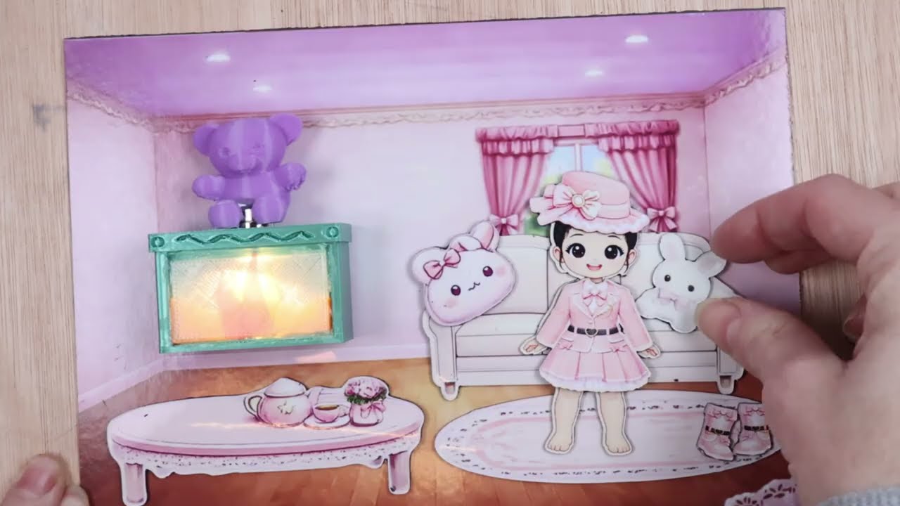 How to Make a Magnetic Doll Scene & Dress Up