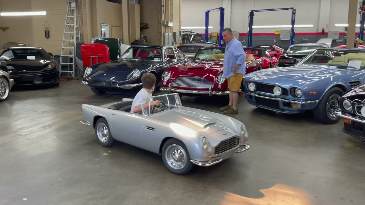 Aston Martin DB5 Junior Car Drive and Aston Martin DB5C. Father and Son.
