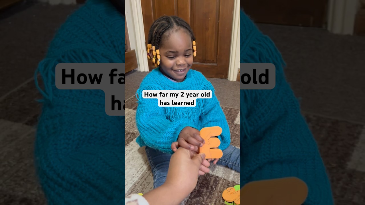 She has learned a lot from online nursery teachers. #nursery #nurseryrhymes #toddlermoments #fyp