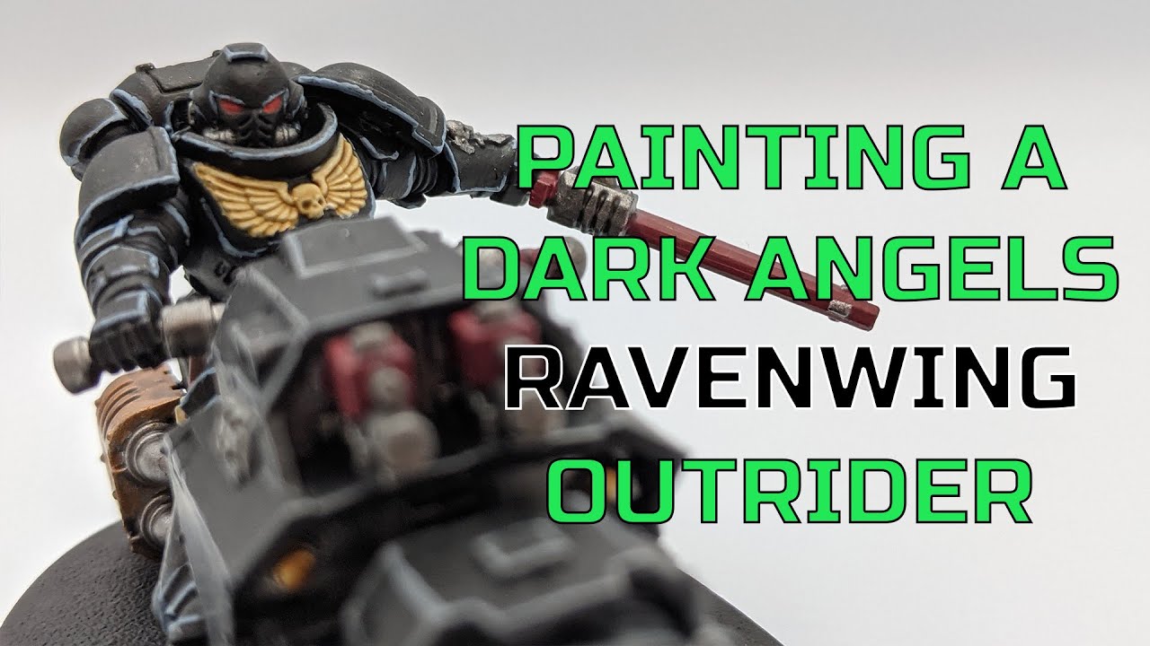 Painting A Dark Angels Space Marine Ravenwing Outrider - Warhammer 40K