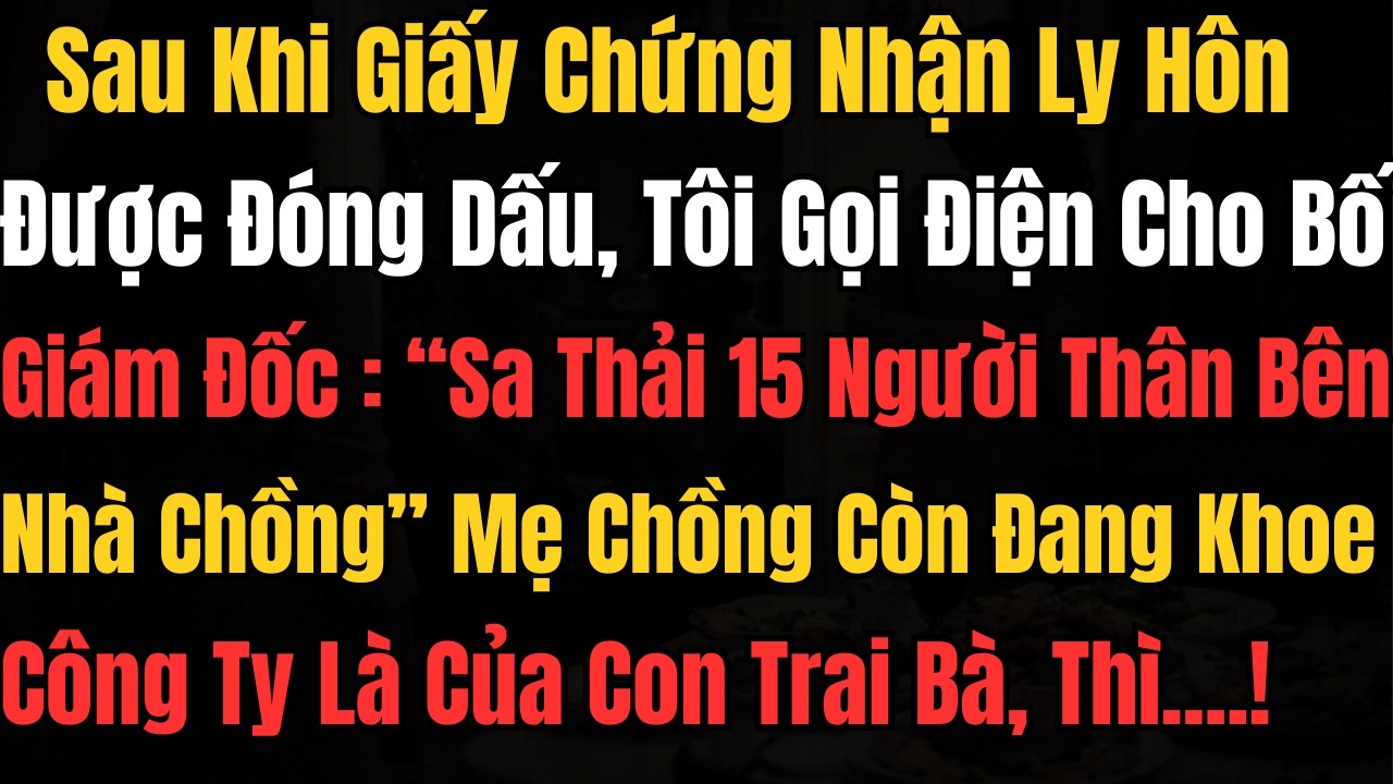 Mẹ Chồng Còn Đang Khoe Công Ty Là Của Con Trai… Không Ngờ Tôi Mới Là Người Quyết Định