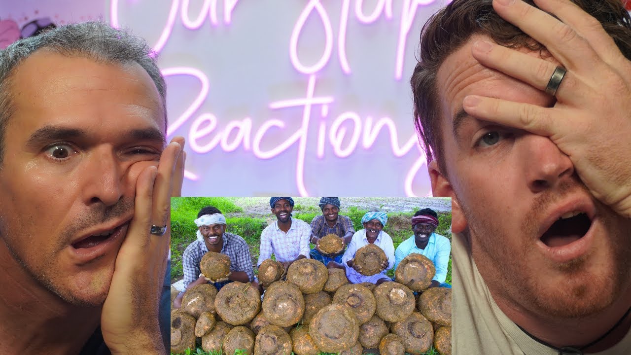 ELEPHANT FOOT YAM Cooking |Gravy With Mutton Meat | Village Cooking REACTION!!