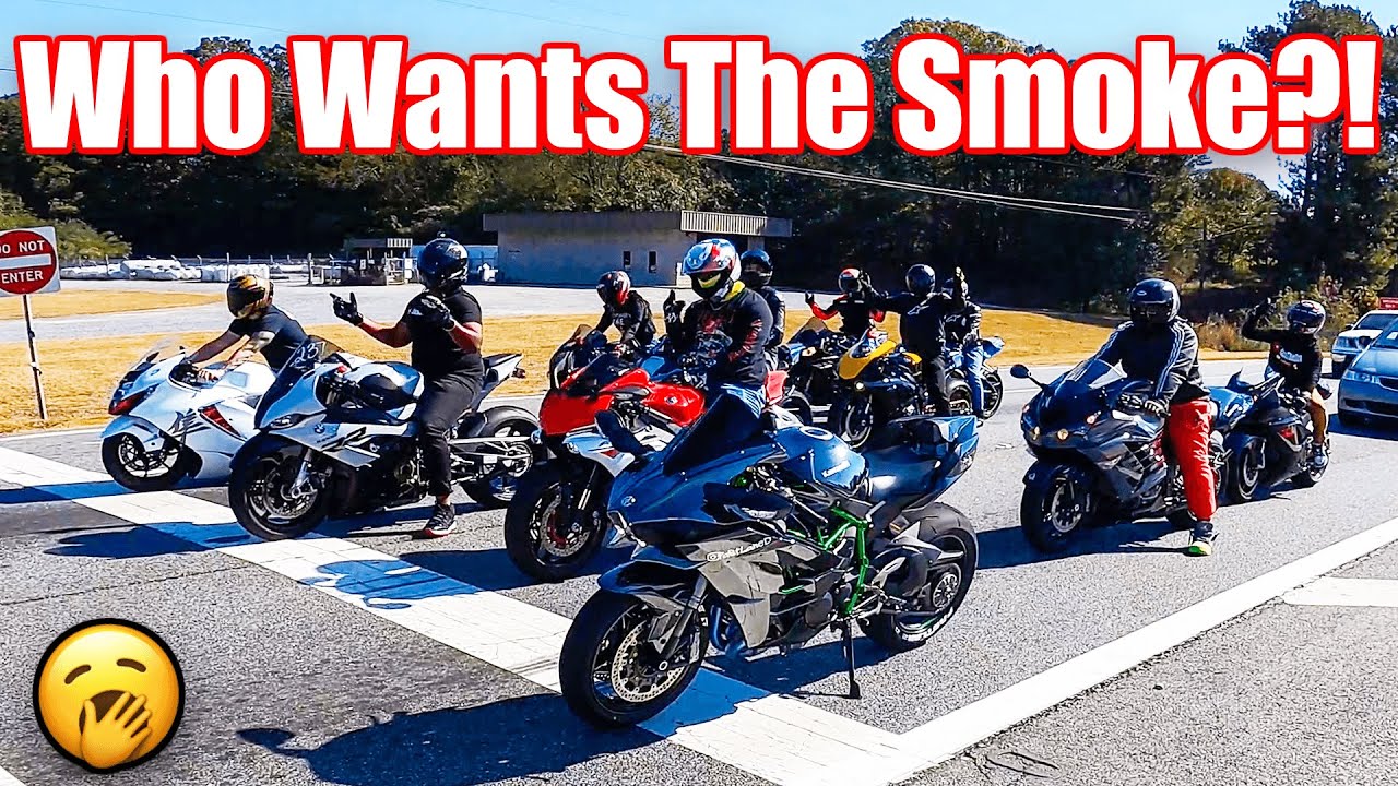 Вывожу свой Ninja H2 на первую гонку 😈 | Hyabusa, ZX14r, S1000rr, R1, GSX-R 1000, ZX10r, RSV4