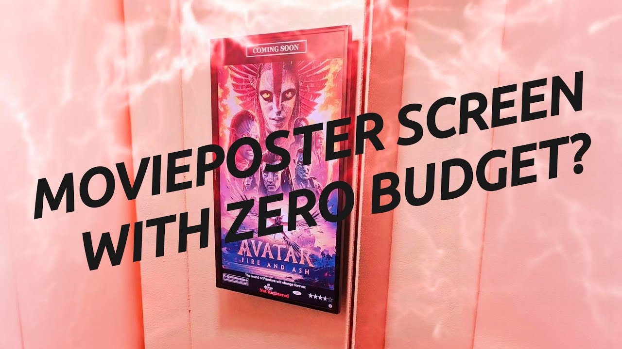 New Moviesposter Screen in Leffafriikki Cinema with zero budget