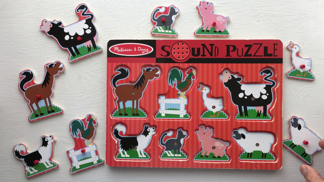 Melissa & Doug Farm Animals Sound Puzzle