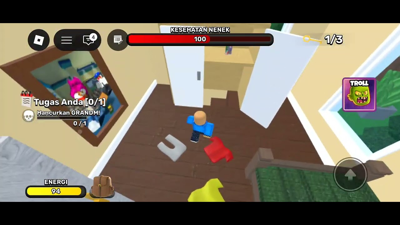 Aku bermain Roblox