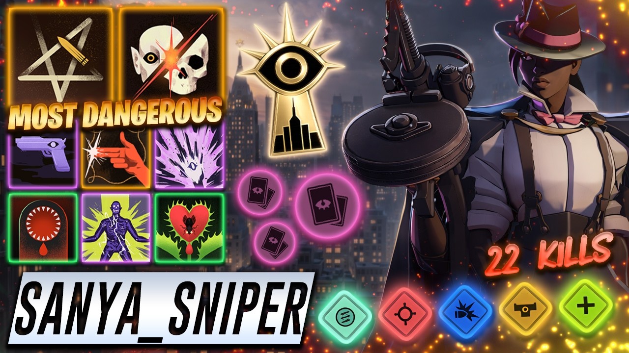 Sanya_Sniper Wraith MOST DANGEROUS 22 KILLS - Deadlock Pro Gameplay & Guides [Watch & Learn]