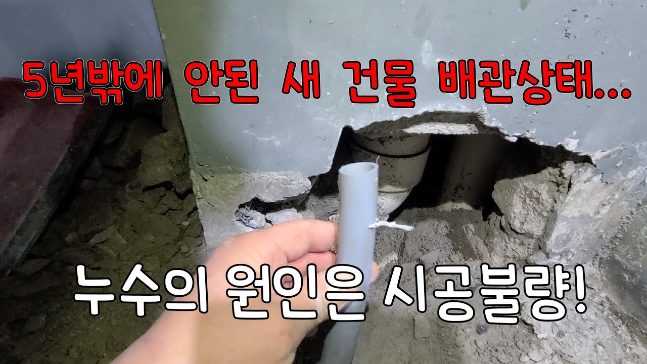 223회.  부속값 2000원 아끼려다 누수공사비 200만원 얻어맞은 상가주택  (동탄누수현장)