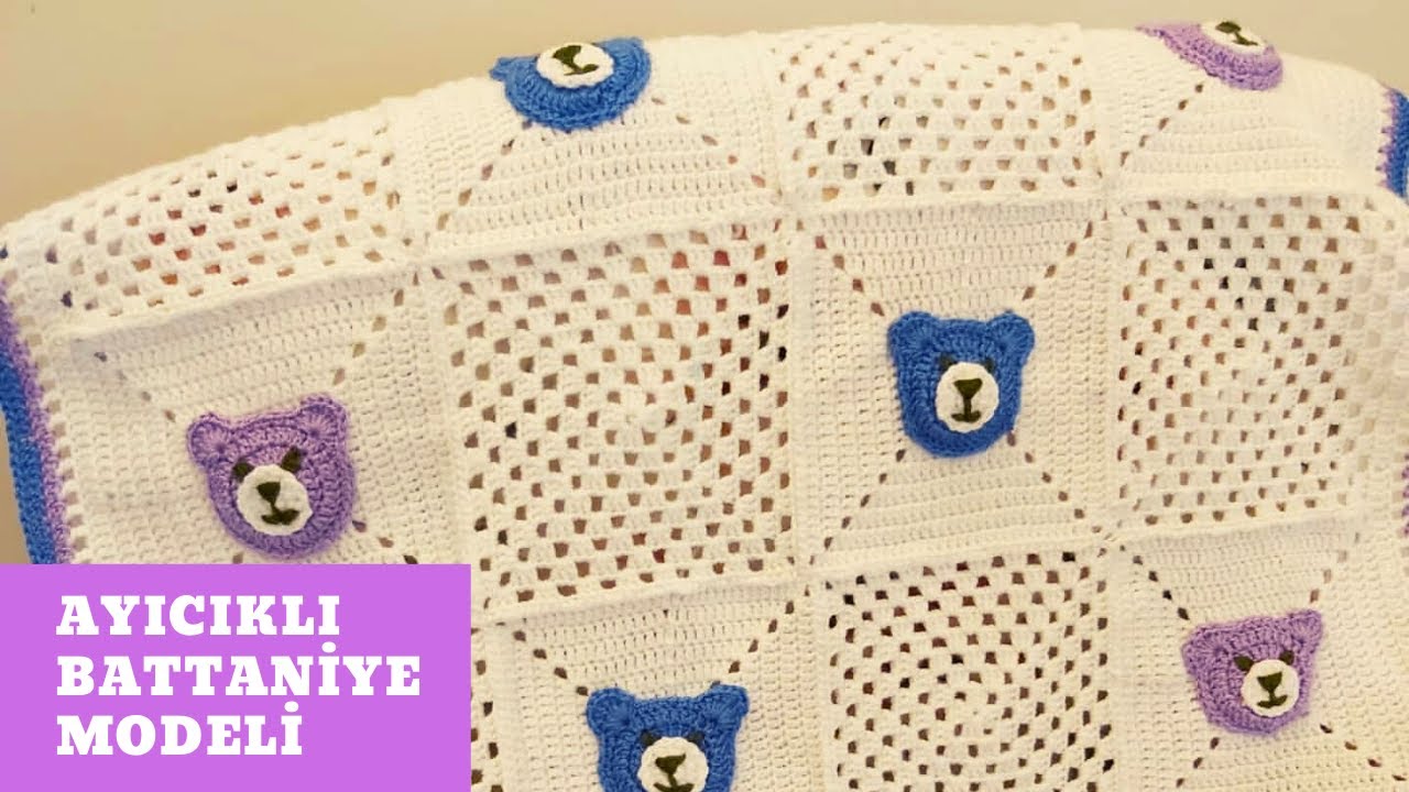 AYICIKLI BEBEK BATTANİYESİ MODELİ | TIĞ İŞİ KARE BATTANİYE MODELLERİ