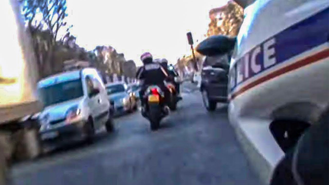 Course poursuite dans le centre de Paris