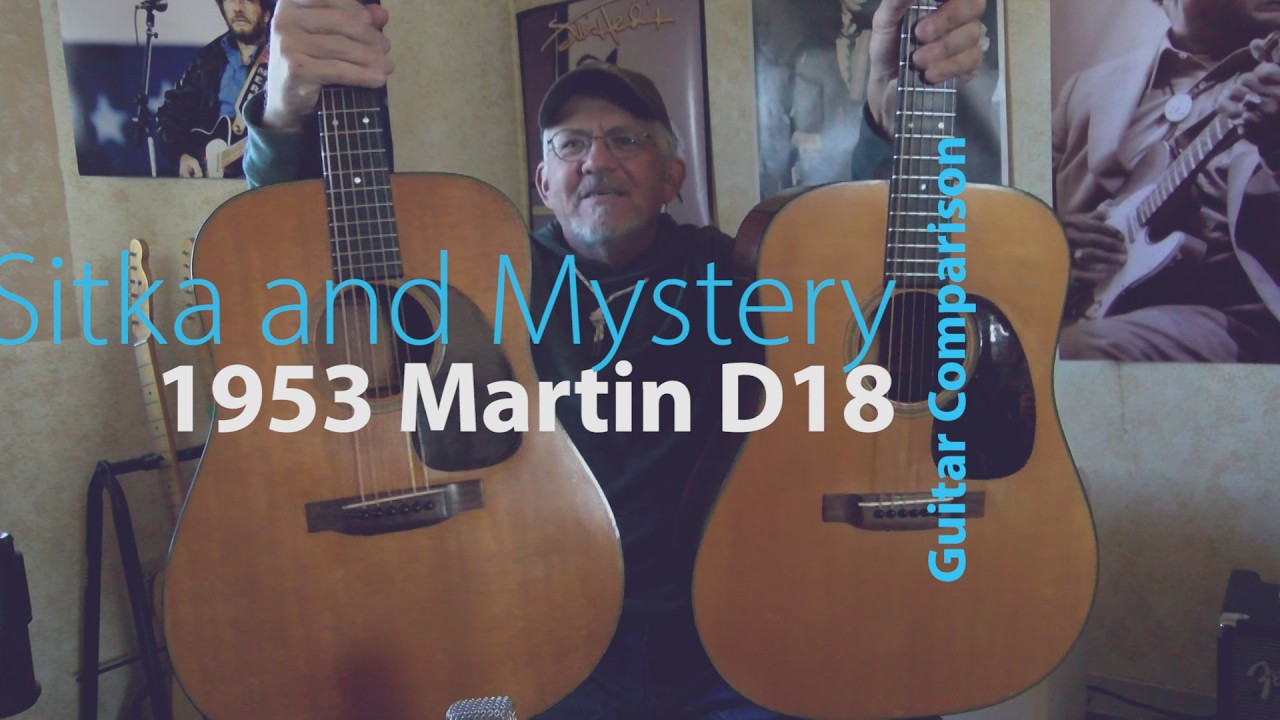 Two 1953 Martin D18's: Sitka and Mystery top