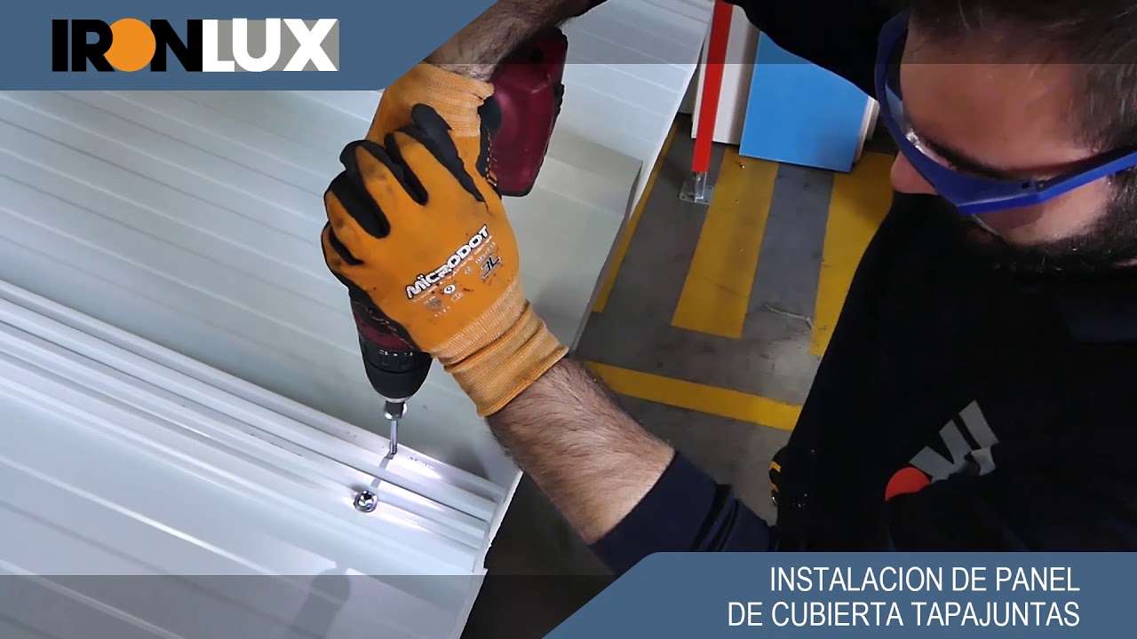 Cómo instalar un panel sándwich cubierta tapajuntas