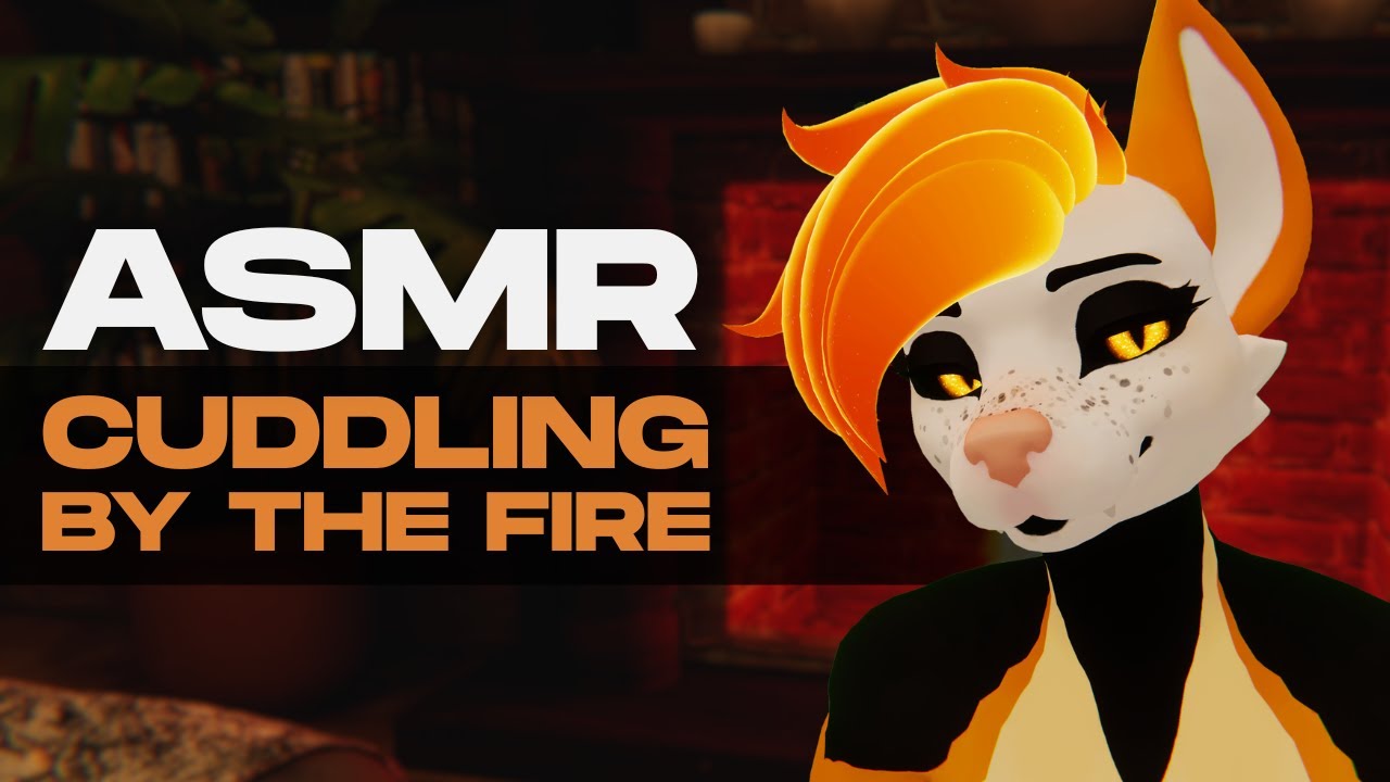 [Furry ASMR] Yeen Cuddles With You By The Fire On a Rainy Night (Crackling Fire, Kisses, Pets...)