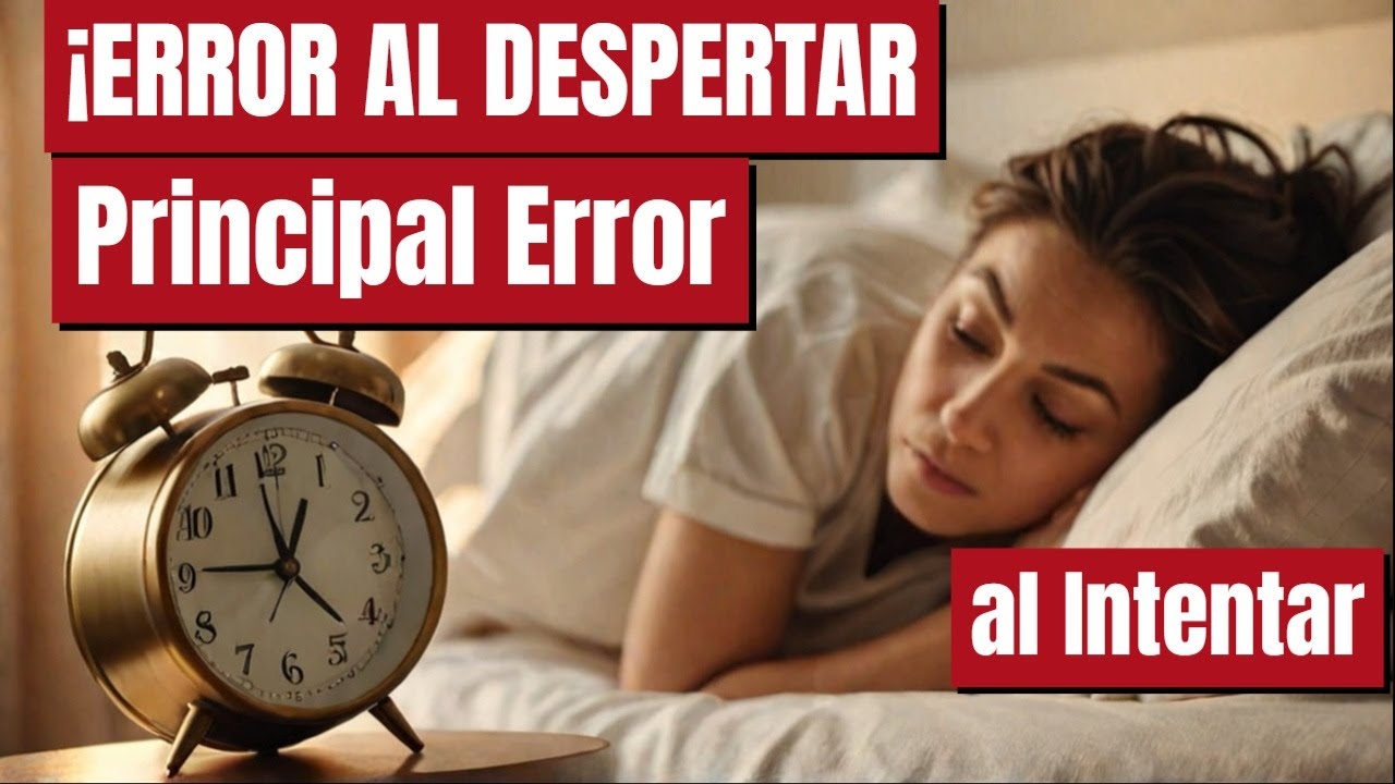 El Principal Error al Intentar Despertar por la Ma&ntilde;ana