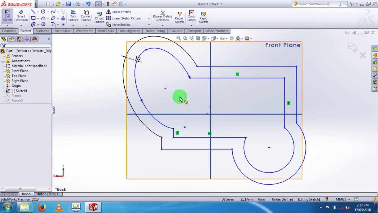 Solidworks sketch
