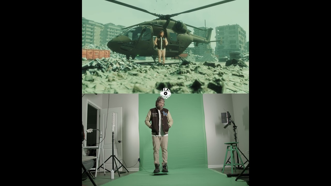 Green Screen Before And After 3D VFX In Unreal Engine