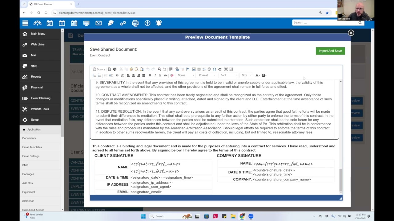 DJ Event Planner Setup How To: Contracts, Receipts & Booking Made Easy! with Cubbie and Dan