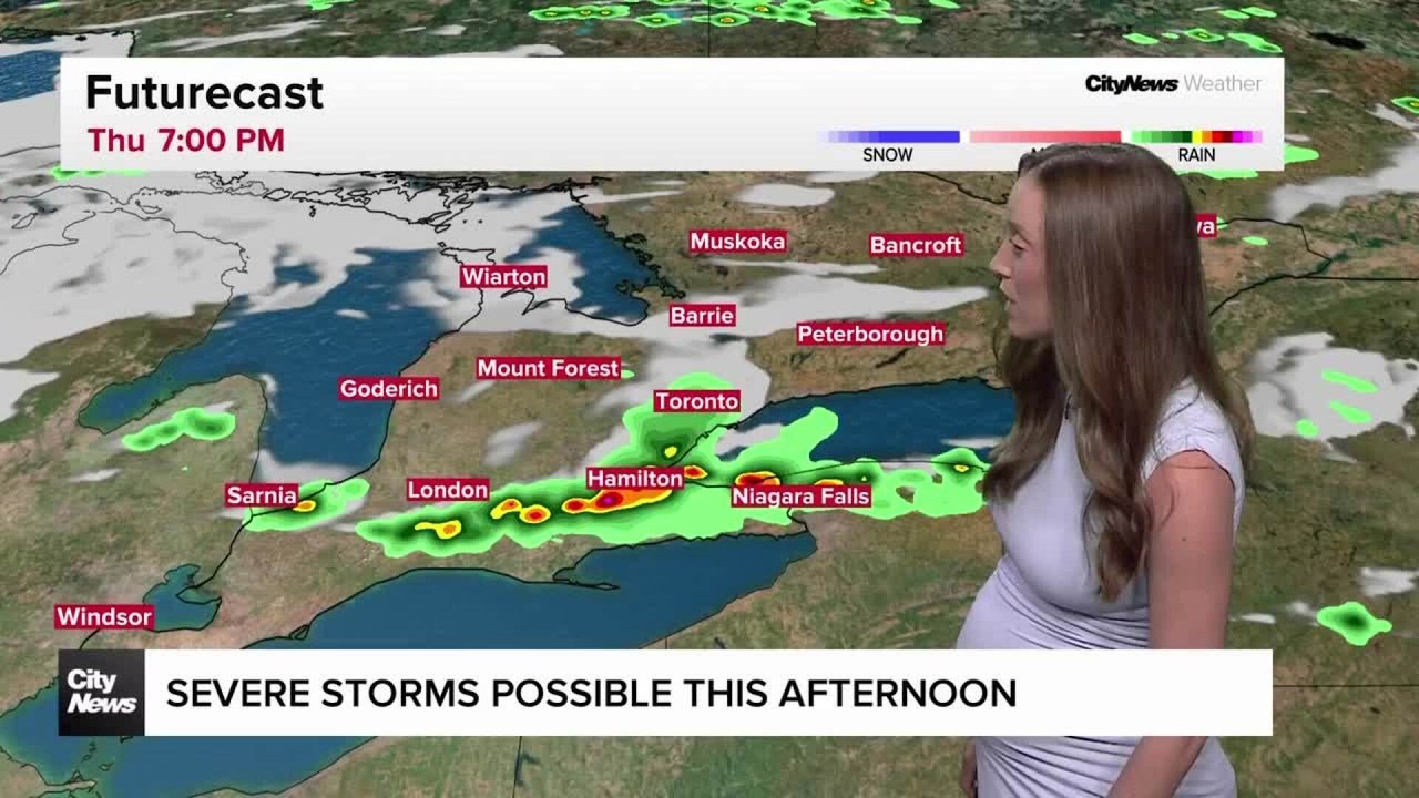 Severe storms possible amid heat wave