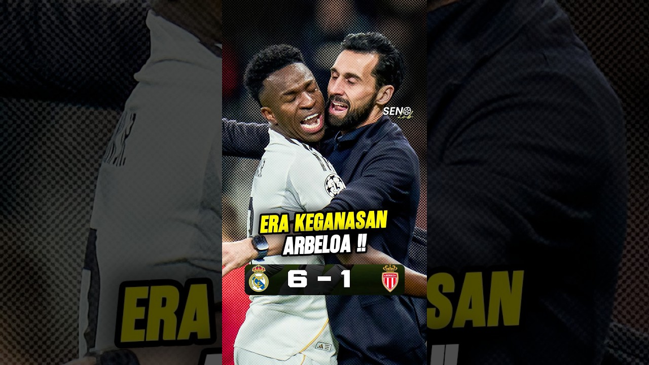 Vinicus mode prime, Real Madrid menang telak lawan As Monaco 😳 #sepakbola