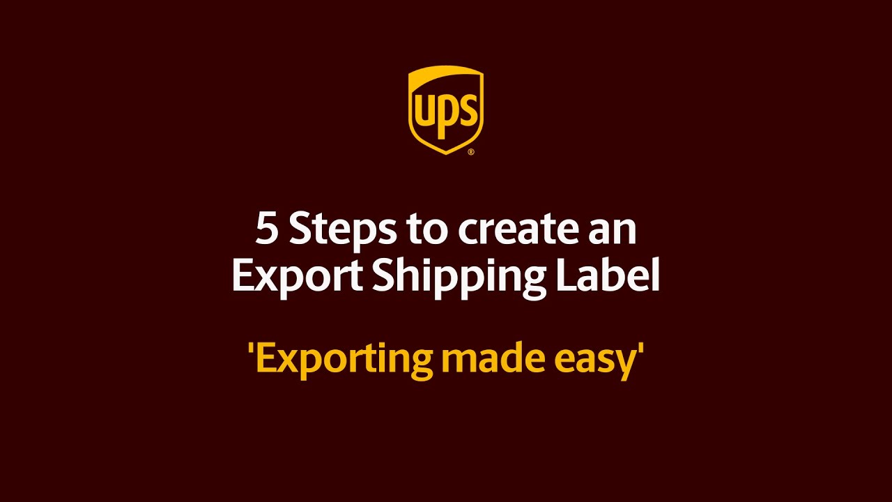 How to Create a UPS International Shipping Label in 5 Easy Steps