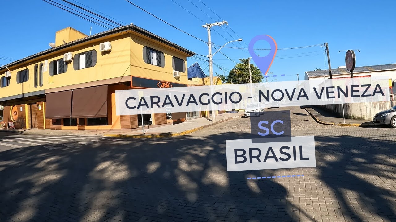 4K | Charmoso bairro no interior de Santa Catarina - Caravaggio - Nova Veneza/SC