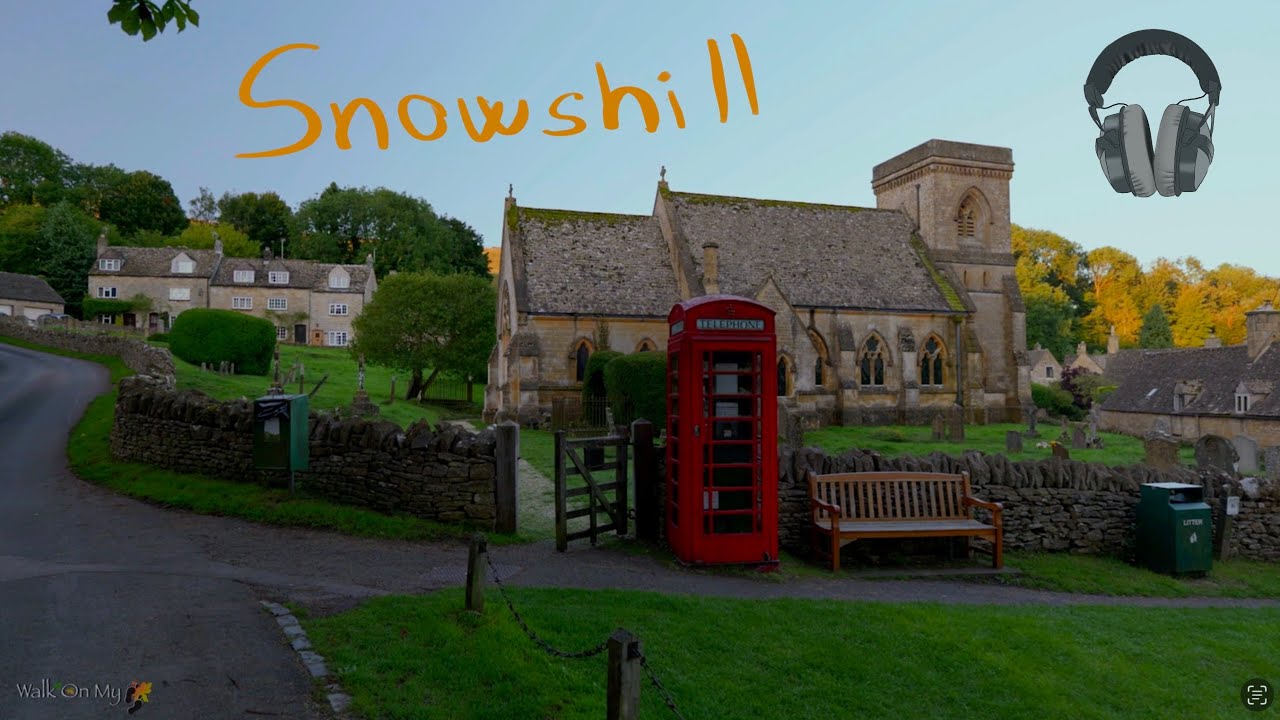 Cotswolds Morning Walk Snowshill 4k Binaural Ambient Audio