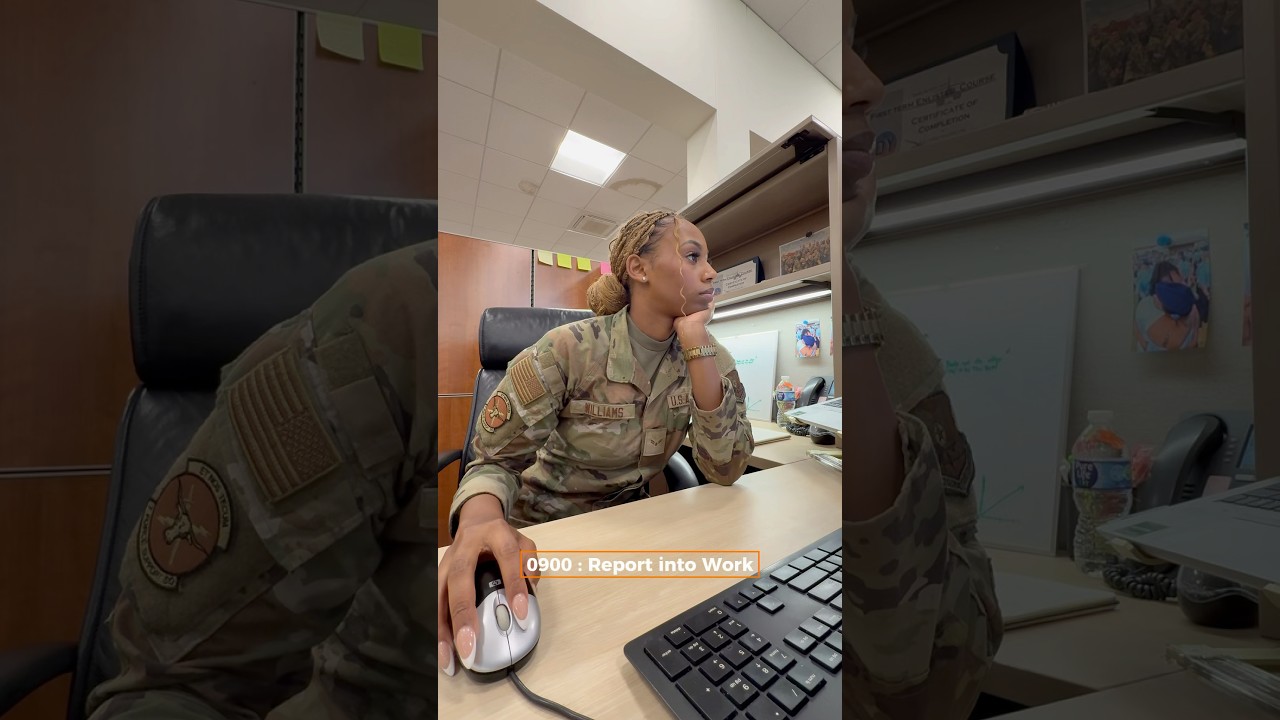 New Day, Same Routine!🦾 A Day in the Life of a 22yo Duty Service member🪖 #airforce #dayinmylife