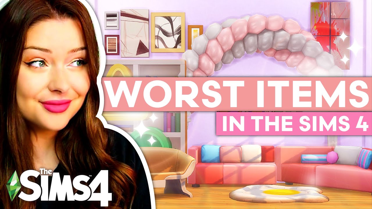 Trying to Build a GOOD House Using The WORST Items in The Sims 4