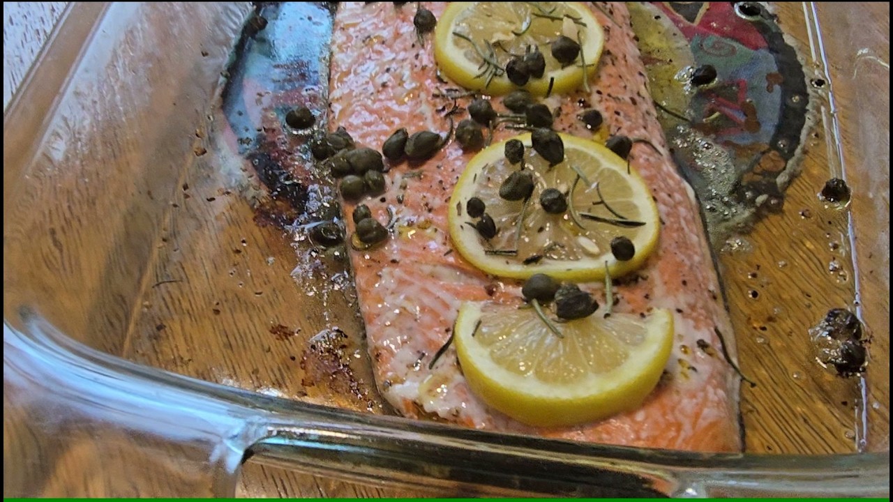 Baked Salmon with Capers