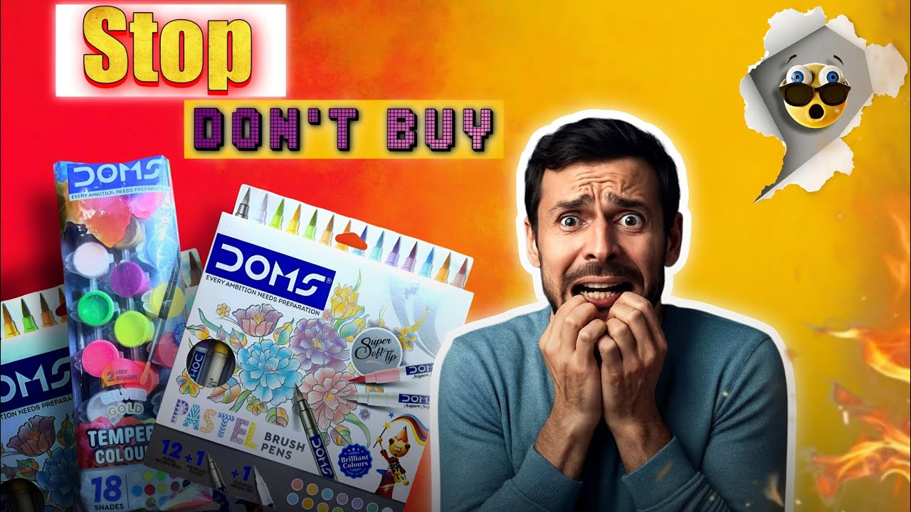 STOP! Don’t Buy DOMS Colours Before Watching This 😱 | Honest Review #views #drawing  #review #video