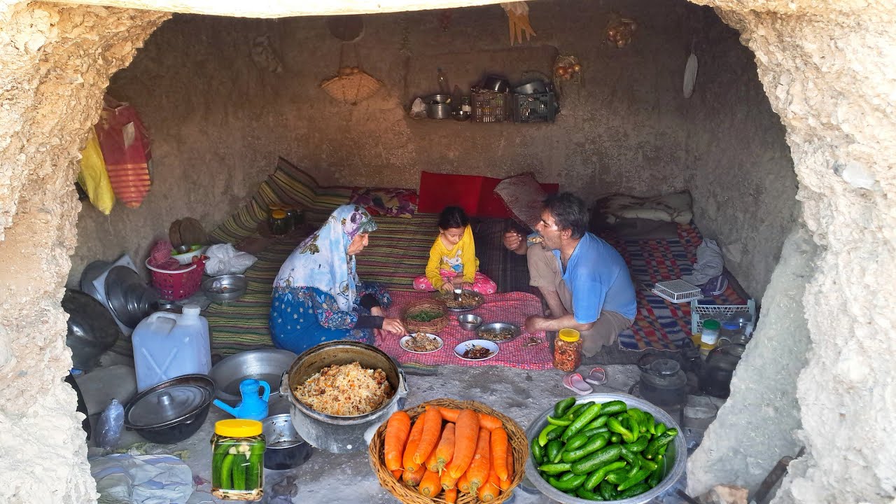CARROT PILAF_Traditional Iranian Dish | Documentary Mountain Cave
