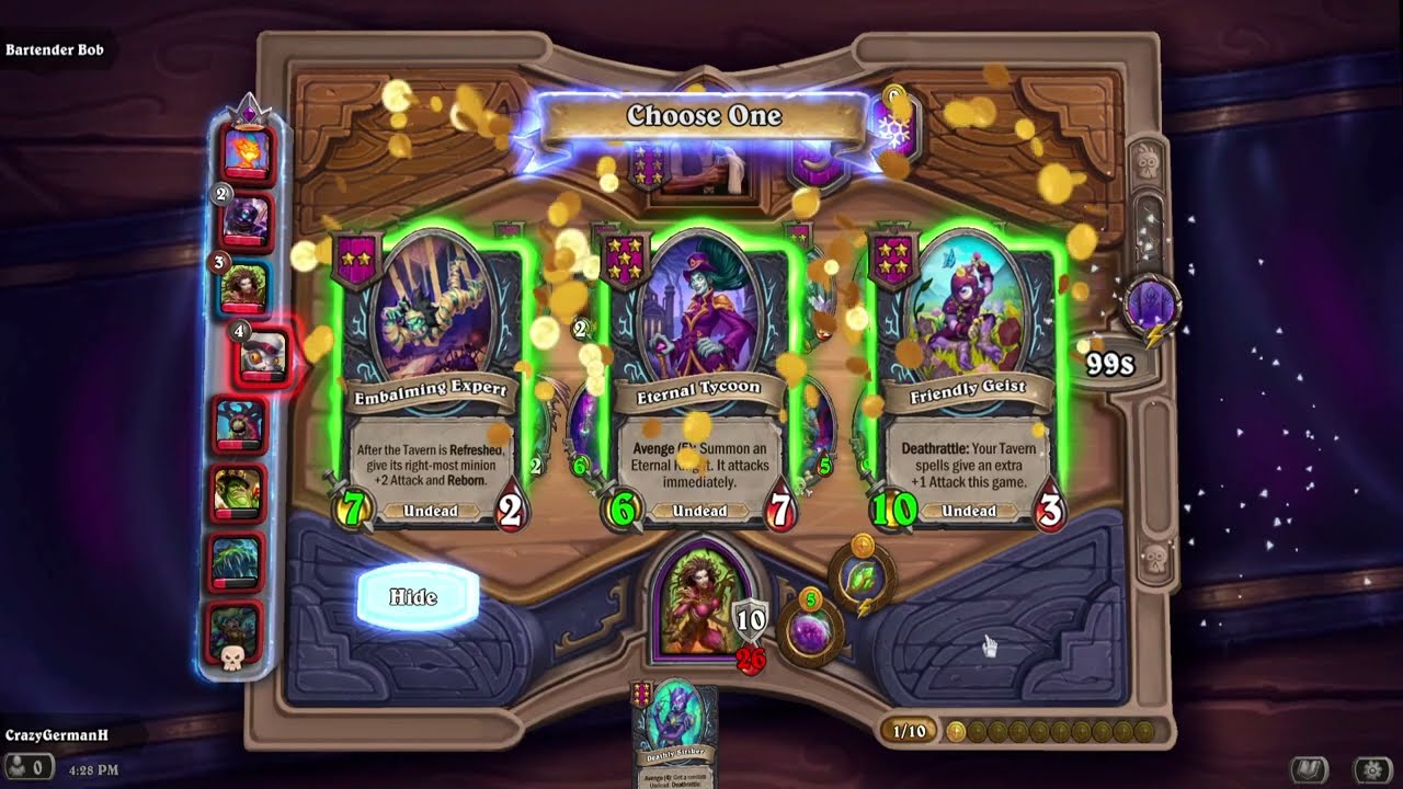 Hearthstone Battlegrounds Android Gameplay #250 - You can Reborn ANY Shop Minion With this Trick!