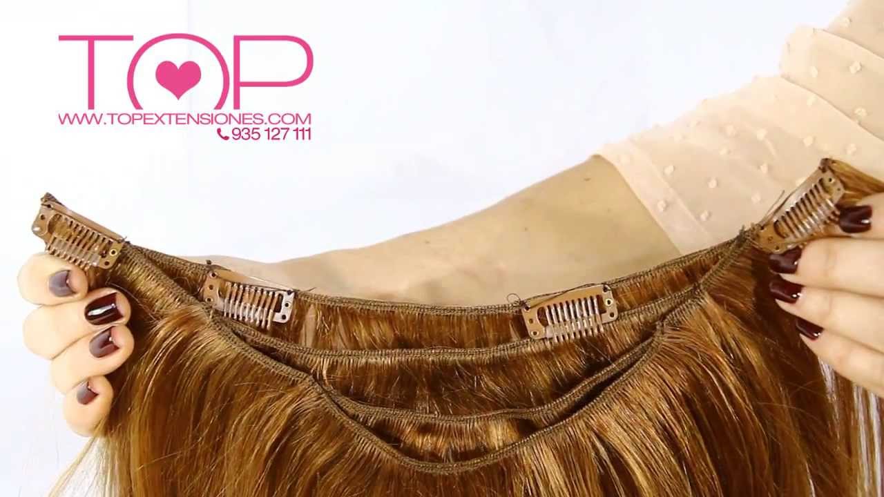 Crea tus propias extensiones de peineta,muy fácil! (pelo 100% natural)