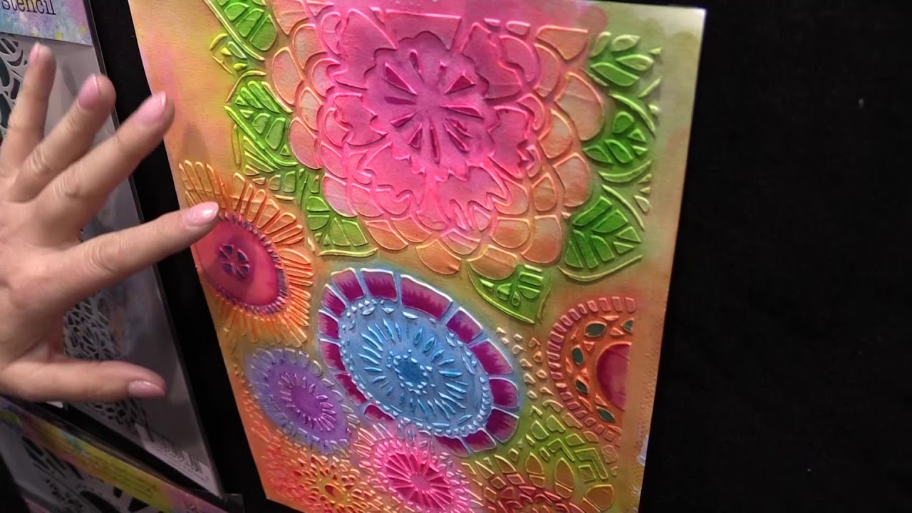 The Crafter's Workshop | Art by Marlene Stencil Collection | Creativation 2019