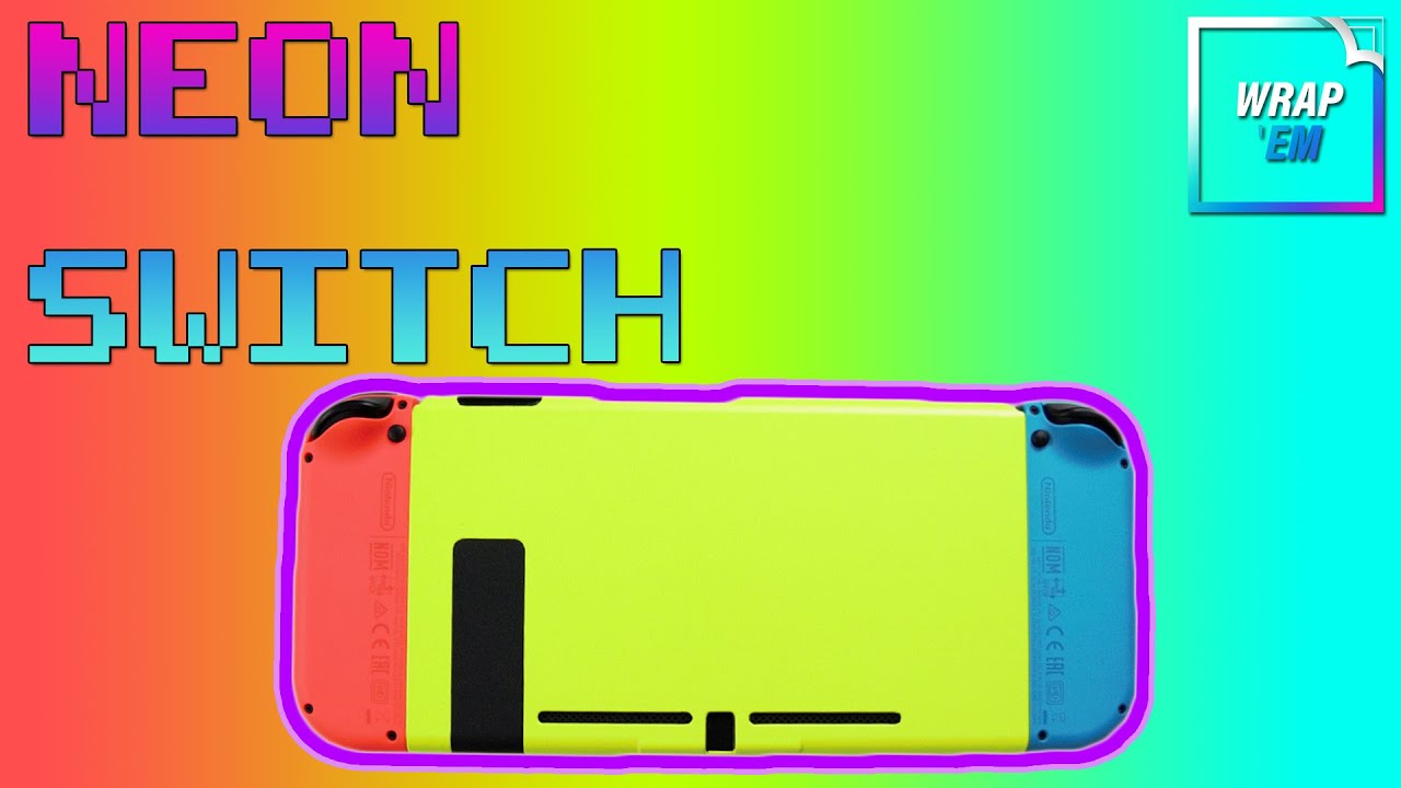 How to Vinyl Wrap Your Nintendo Switch with Matte Neon