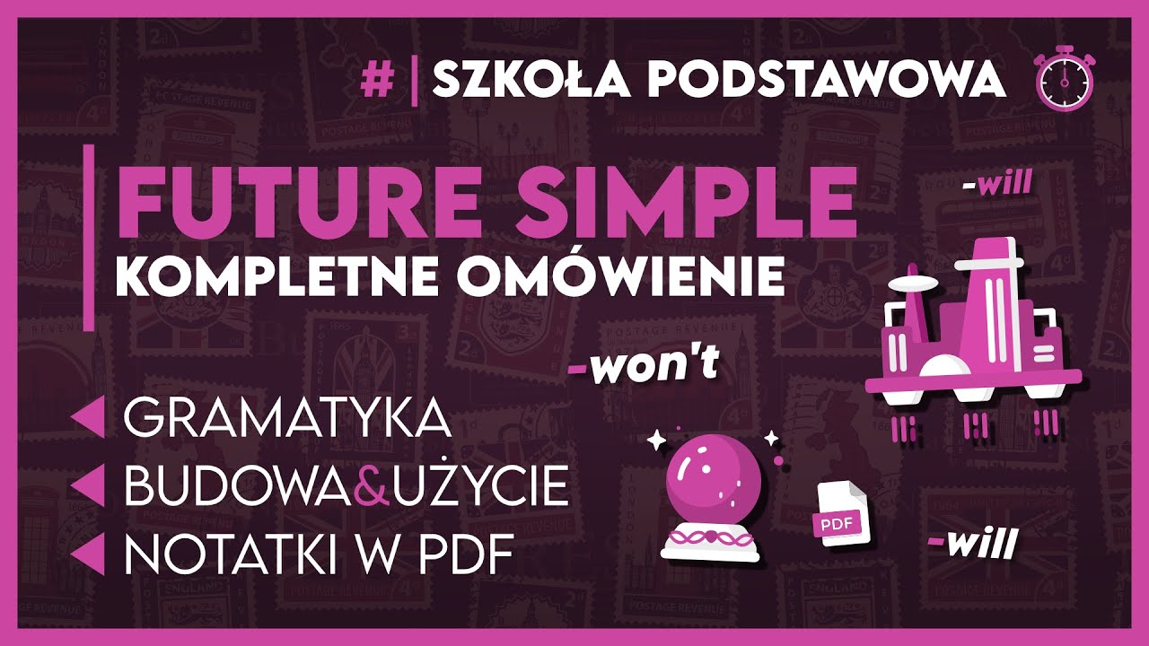 FUTURE SIMPLE ⌚ - KOMPLETNE OMÓWIENIE + notatki ✅️ | Egzamin Ósmoklasisty 2026
