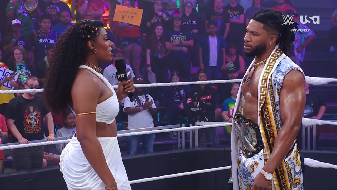 Trick Williams, Lash Legend live promo full segment NXT Apr 30 2024
