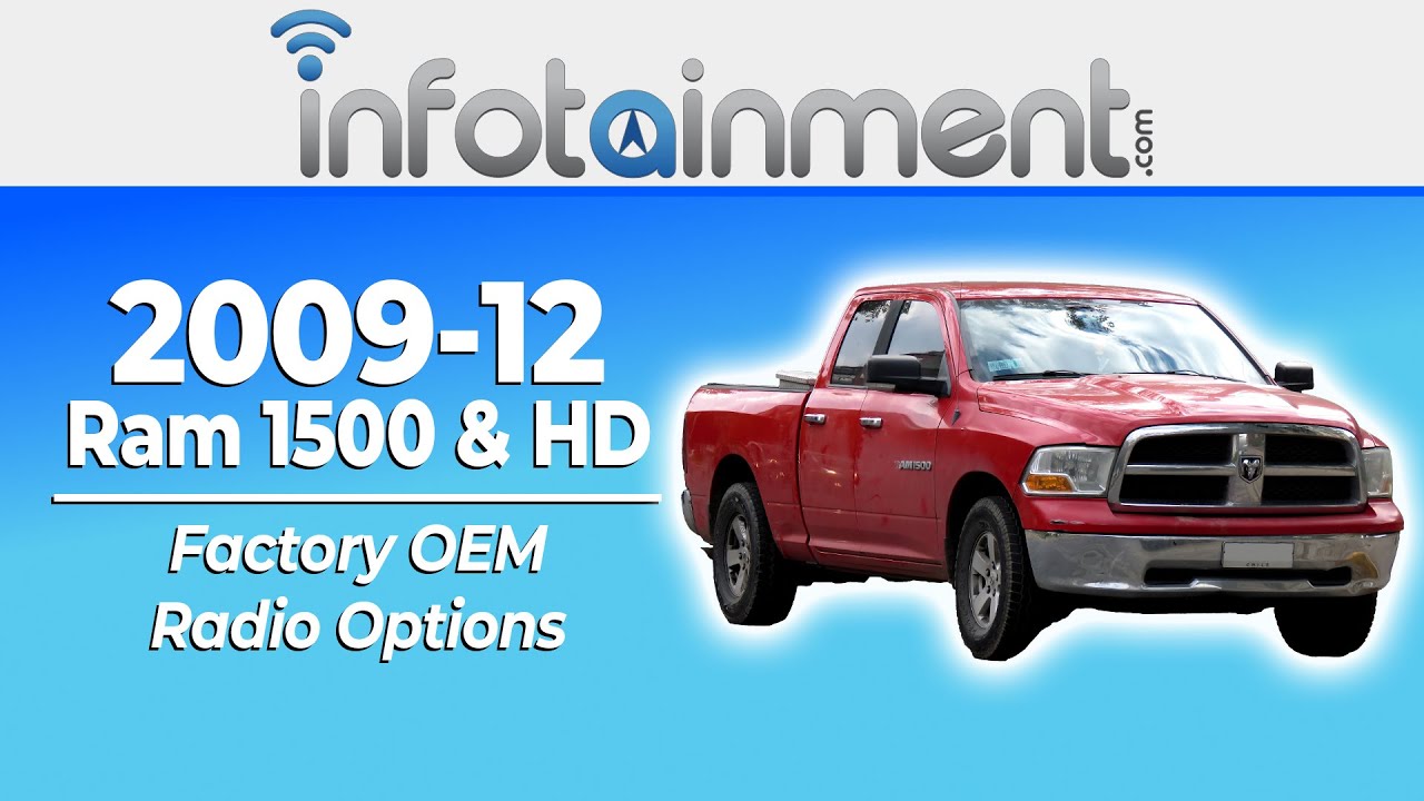 2009-2012 Dodge Ram 1500 2500 3500 - Factory OEM Radio Options - Easy Plug & Play Install!