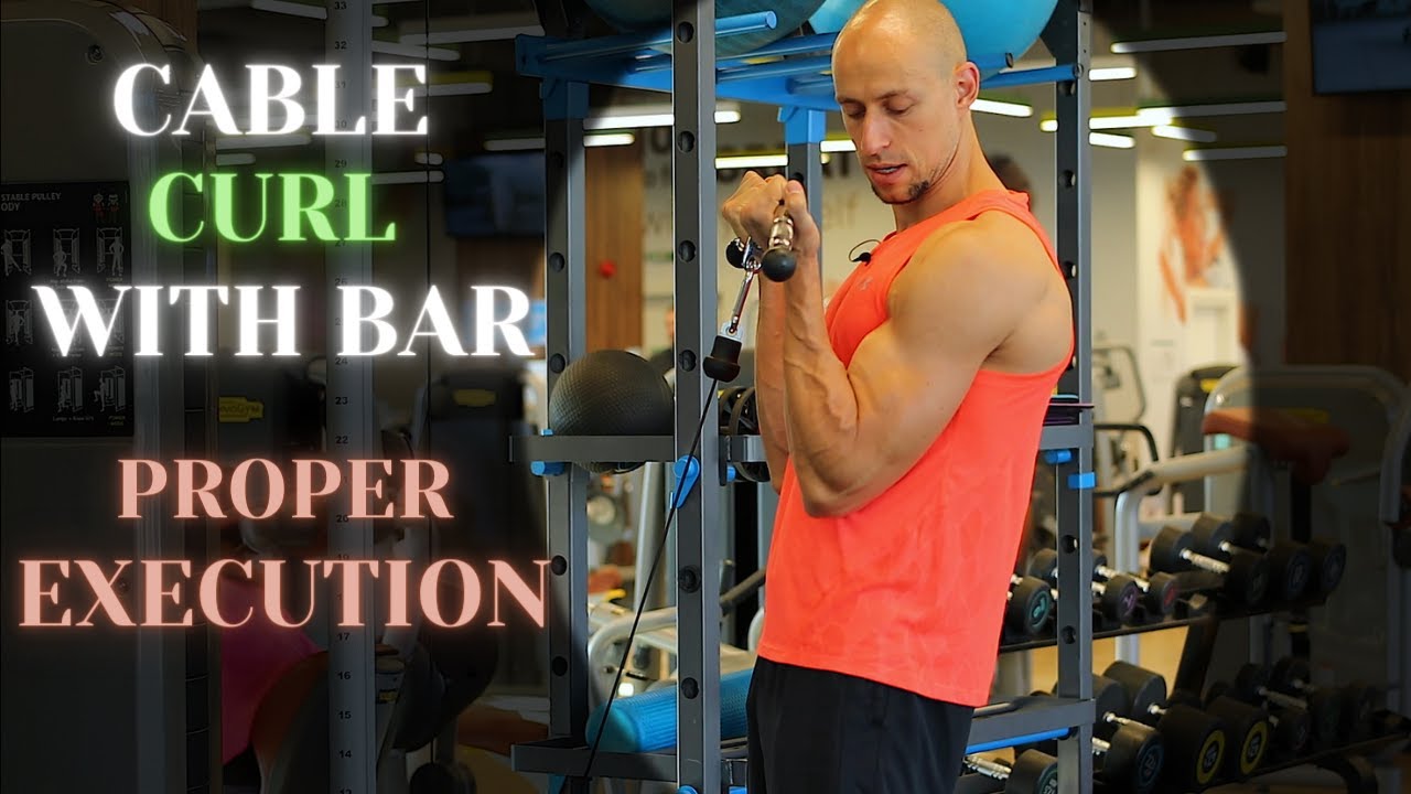 Сгъване за Бицепс на Кросоувър / Cable Curl with EZ-Bar