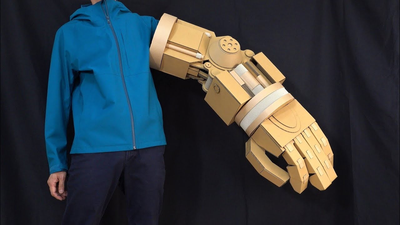 ダンボールでユースタス・キッドの腕を作る/ONE PIECE/Eustass Kid's mechanical arm Cardboard DIY