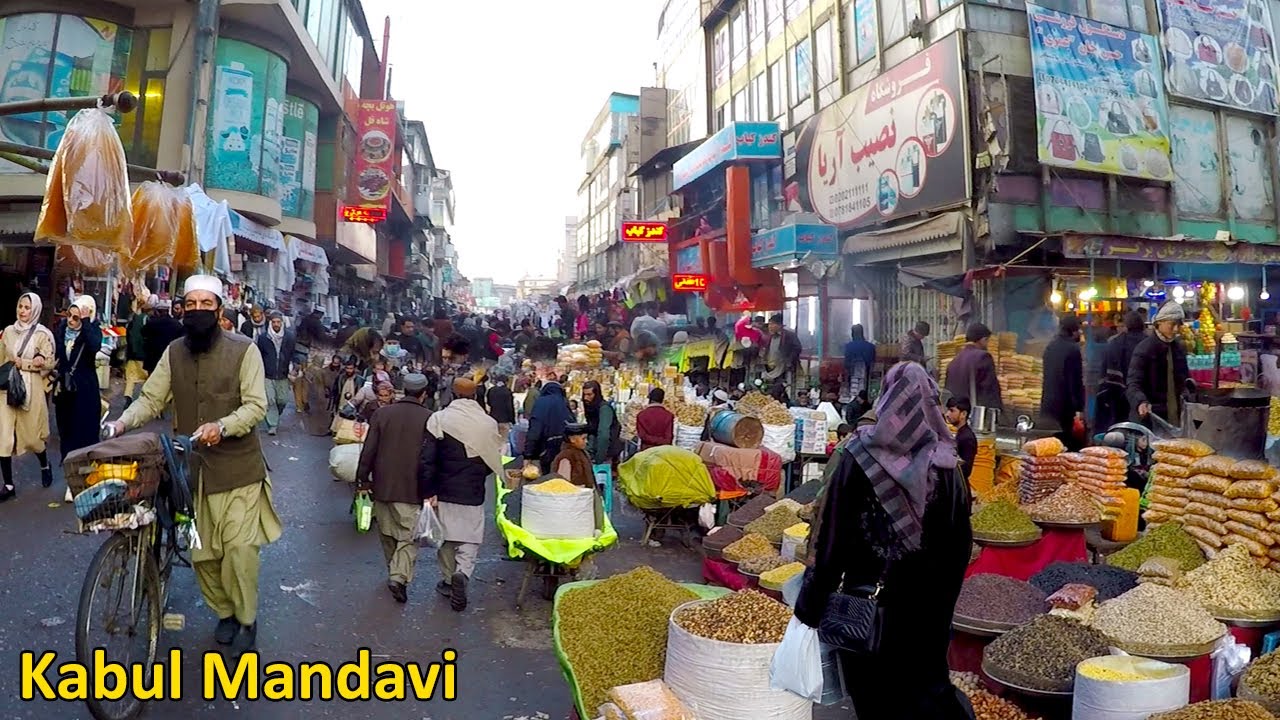 Walking in Kabul city | Mandavi Bazaar | Afghanistan | کابل