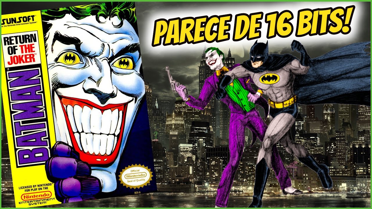 🦇 BATMAN RETURN OF THE JOKER PARECE DE 16 BITS! NES - FAMILY GAME 🤡
