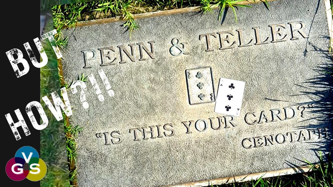 A Magic Trick in a Cemetery?! Pen and Teller's Card Trick in a Cemetery