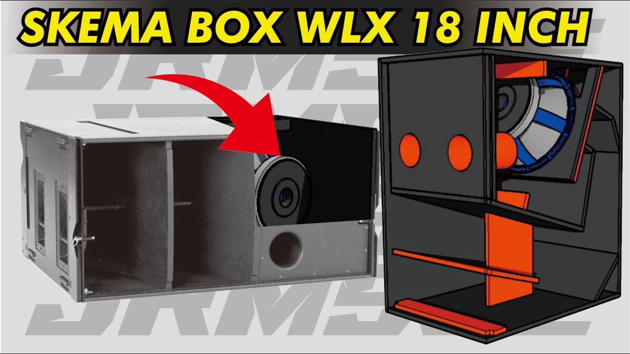 WLX SERIES‼️ SKEMA BOX  SUBWOOFER WLX 18 INCH  CUSTOM BY JRM SCEMATIC