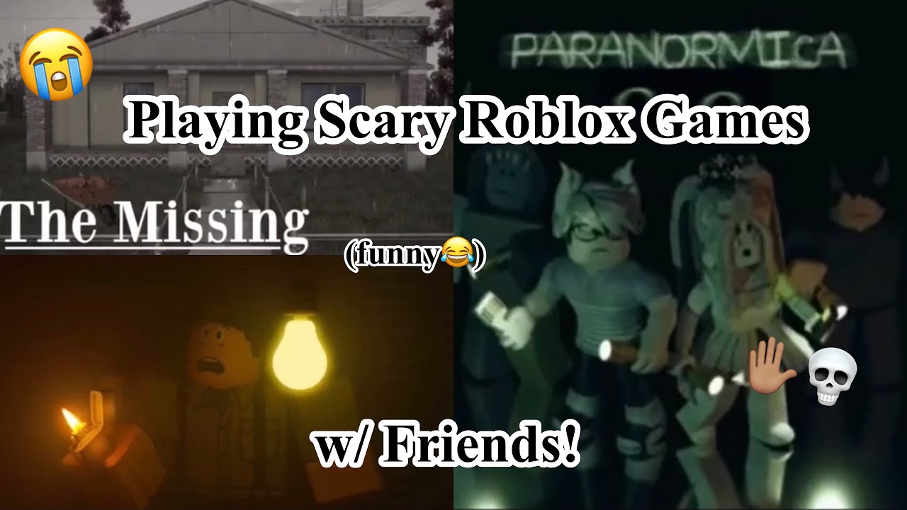 Playing Scary ROBLOX Games with my friends (funny 😭)