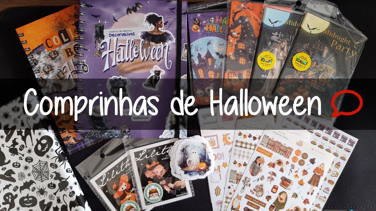 Comprinhas de Halloween: Shopee e Kimo Adesivos | Julyanna Mazzolli